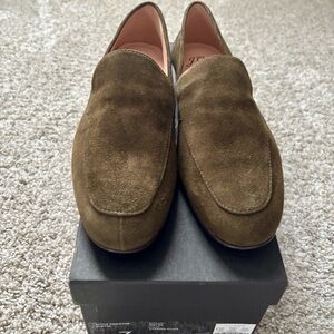J. Crew Classic Olive Suede Loafers